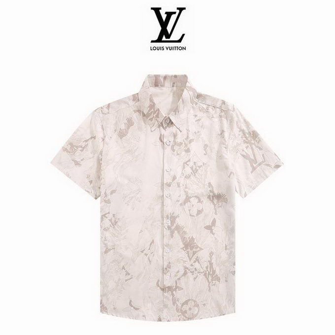 Louis Vuitton Short Sleeve Shirt Mens ID:20240614-176